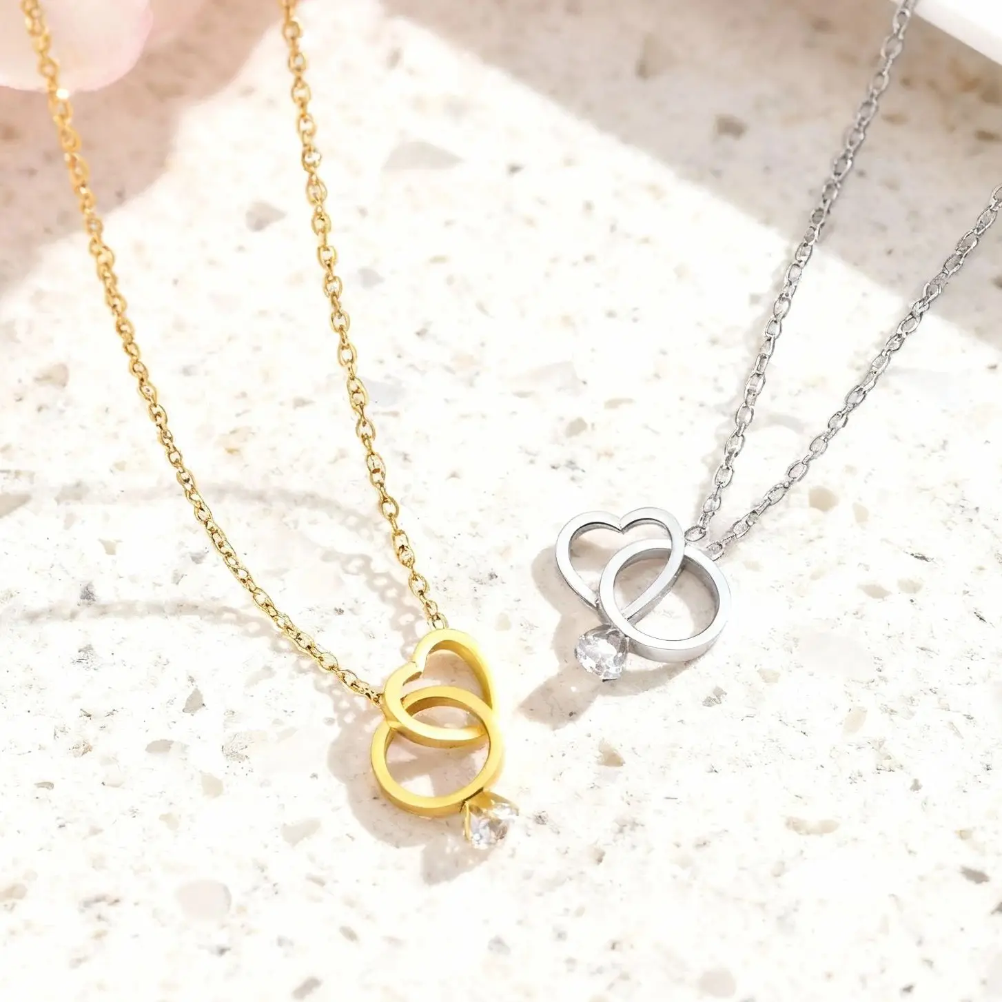 Простое-ожерелье-с-подвеской-в-виде-круглого-сердца-из-нержавеющей-стали-серебряный-цвет-цепочка-для-пары-колье-ювелирное-изделие-подарок