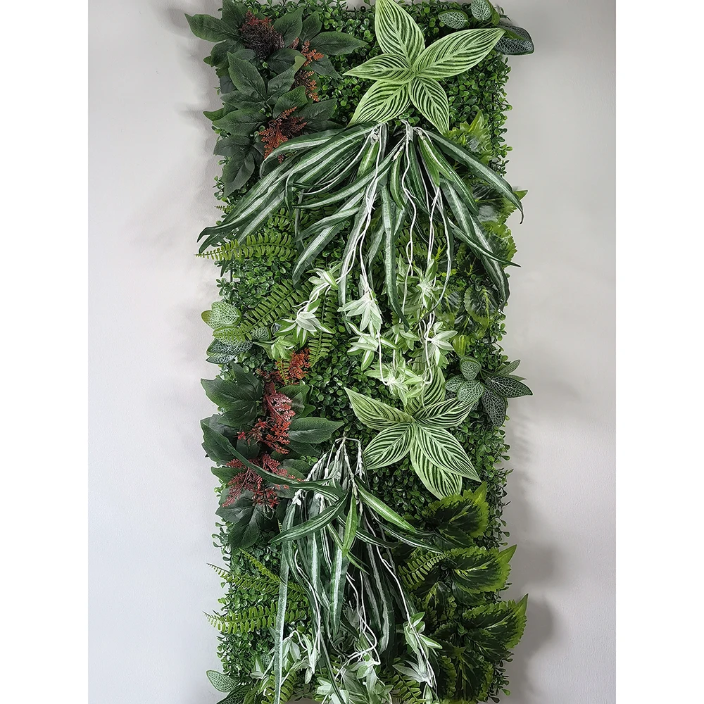 120cm * 40cm Hochzeits feier Haupt dekoration künstliche Pflanze Rasen Panel Wand für Wohnzimmer Hintergrund Spleißen dekorativ – Detail 13