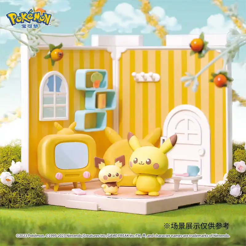 hot-takara-tomy-pokemon-poke-peace-house-kitchen-bathroom-shop-pikachu-starzora-park-pikachu-jirachi-toys-playset-gift