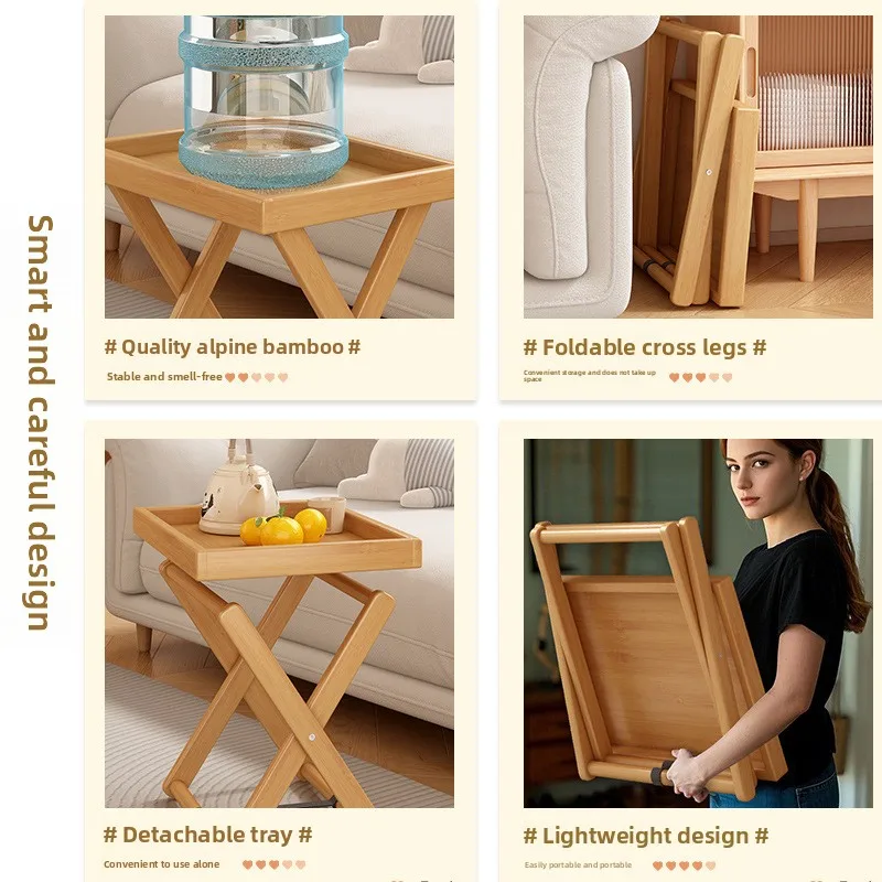 접이식 미니 사이드 테이블, 거실 수납 코너 테이블, 작은 테이블