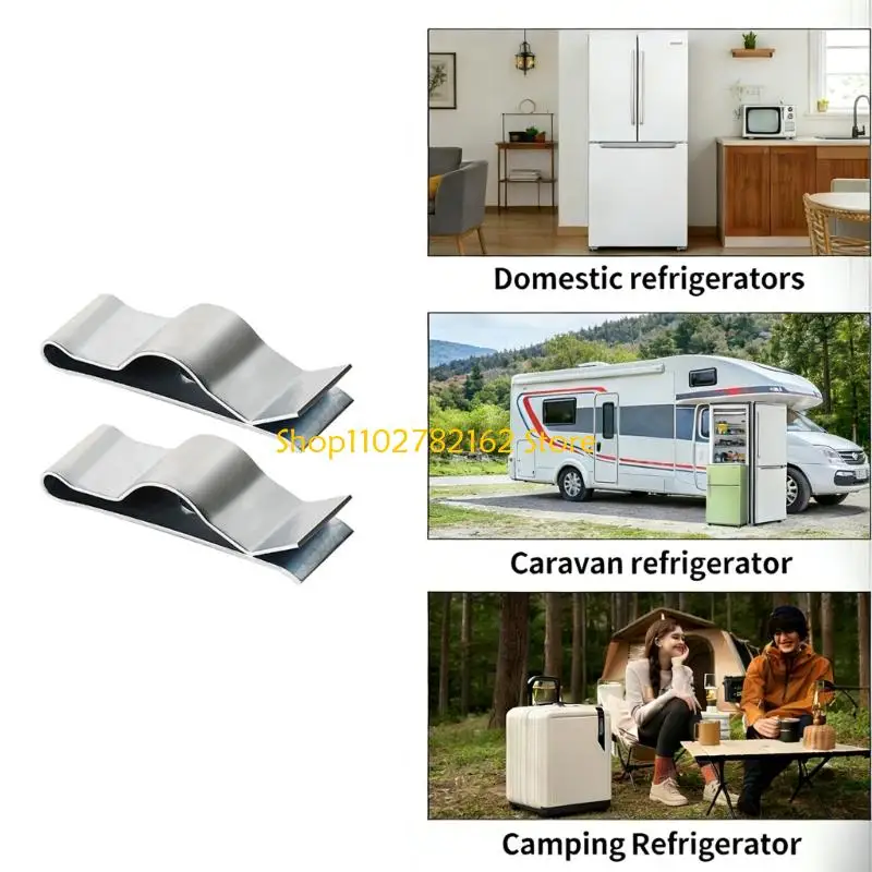 

547B Pack of 2 Refrigerator Thermistor Mounting Clips 633734 Metal Thermistor Clip set Suitable for Multiple Models