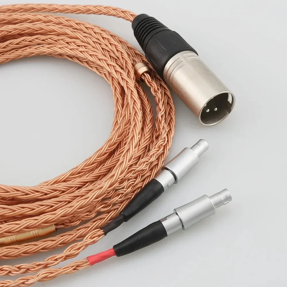 16 Core 99% 7N OCC Earphone Cable For Sennheiser HD800 HD800s HD820s HD820 Enigma Acoustics Dharma D1000 Headphone