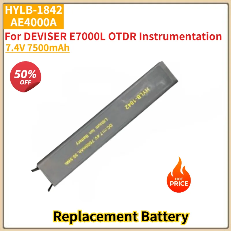 

100% New 7.4V 7500mAh High Quality HYLB-1842 AE4000A Battery for DEVISER E7000L OTDR Instrumentation Replacement Battery