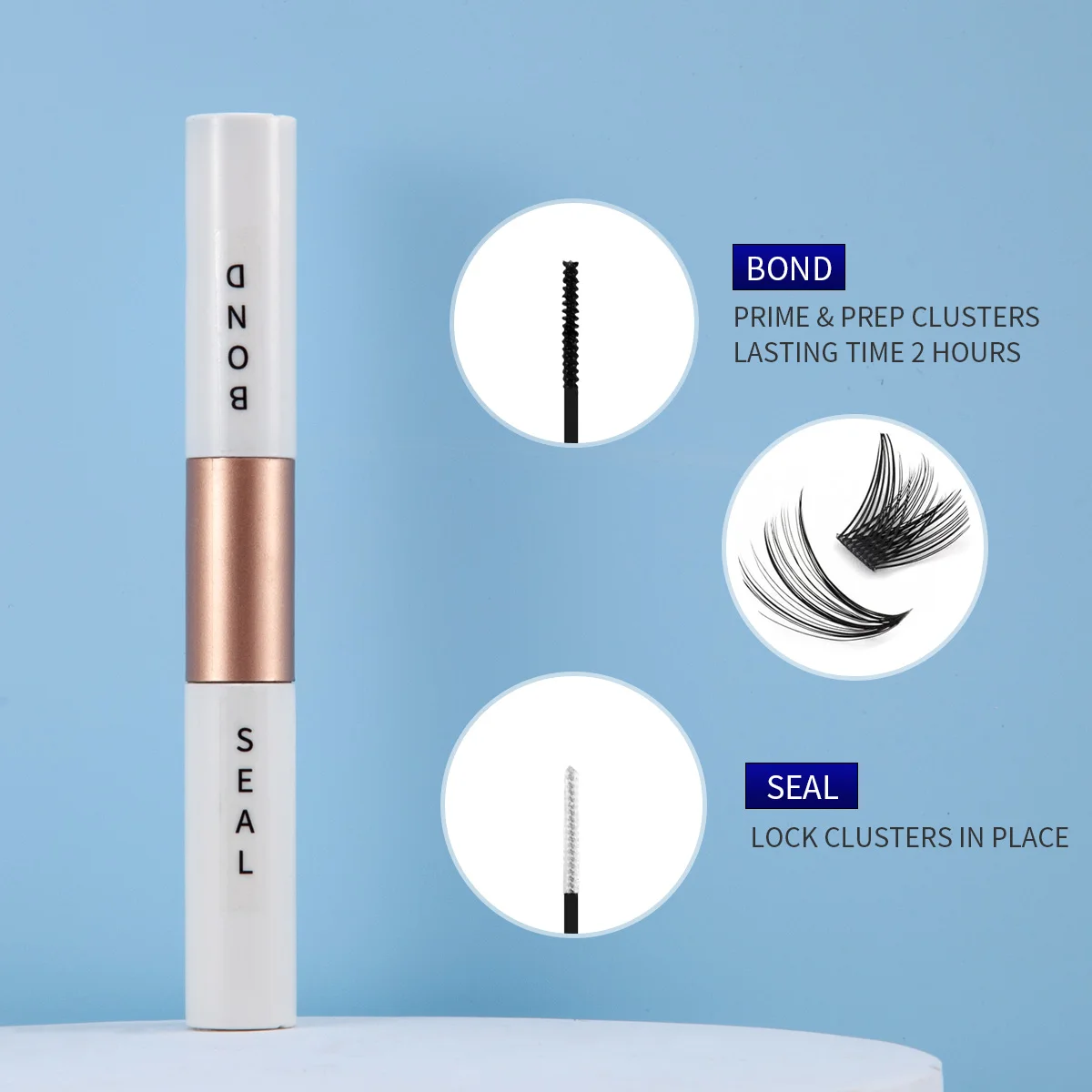 False eyelash glue waterproof lasting non-whitening mild non-irritant sensitive muscle available quick-drying type paste false e