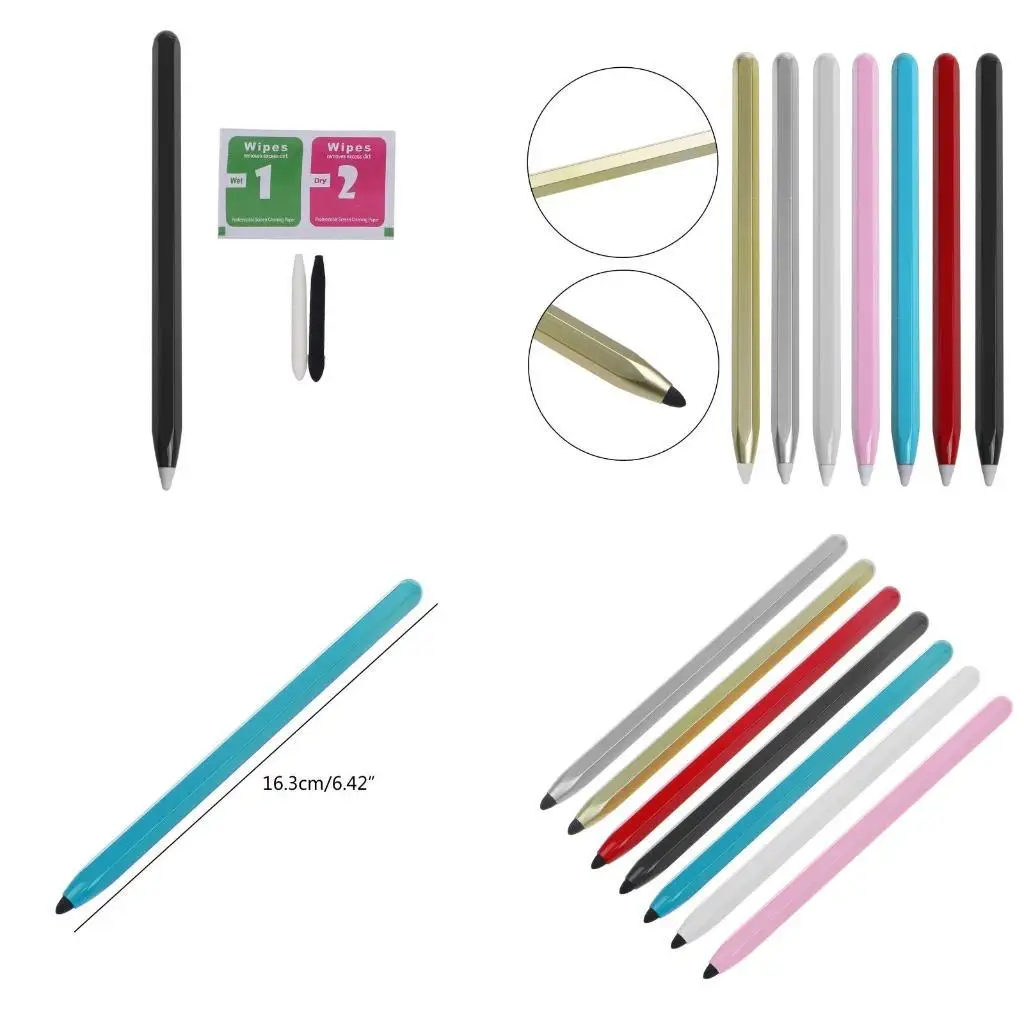 

652F Универсальный емкостный стилус Pen 2 в 1 для сенсорных ручек для всех сотовых телефонов