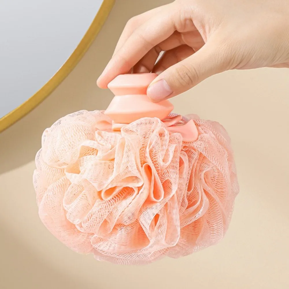 Spons Mandi Bunga Penggosok Tubuh Isi Ulang Kreatif, Spons Busa Pengelupas Kulit, Bola Jala Mandi untuk Mencuci Tubuh, Alat Mandi