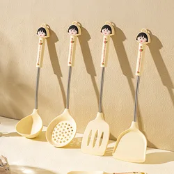 Kawaii Chibi Maruko-Chan Anime Hobby Cartoon Household Silicone Spatula Non-Stick Special Spatula Soup Spoon Colander