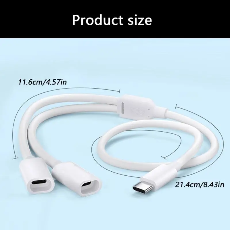 كابل شحن مقسم من النوع C 31BA لكاميرا الأمن الشمسية بقوة 5 فولت/0.5 أمبير/1 أمبير/2 أمبير