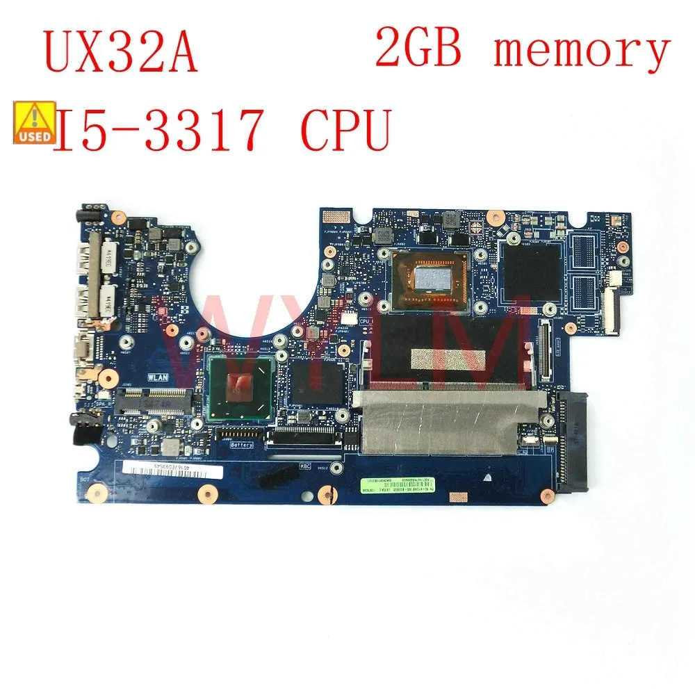 

UX32A With I5-3317 CPU 2GB memory mainboard For ASUS UX32A UX32V UX32VD laptop motherboard Working Well free shipping Used