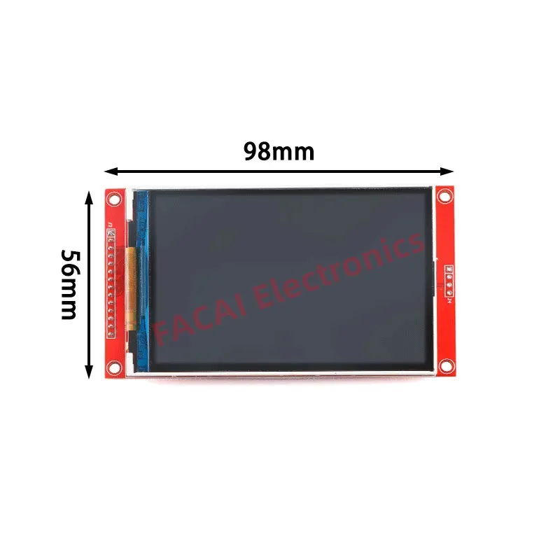 Imagem -02 - Módulo de Exibição de Toque Colorido Spi Tft Lcd 1.44 1.8 2.0 2.2 2.4 2.8 3.2 3.5 4.0 Ili9341 Ili9488 480x320 Movimentação 240x320