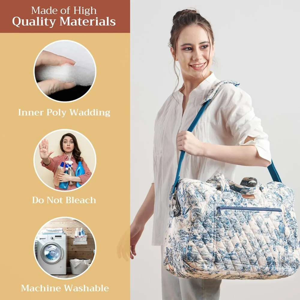 حقيبة نسائية من القماش الخشن مبطنة لعطلة نهاية الأسبوع - أمتعة رياضية ليلية للرجال لهدايا السفر #3