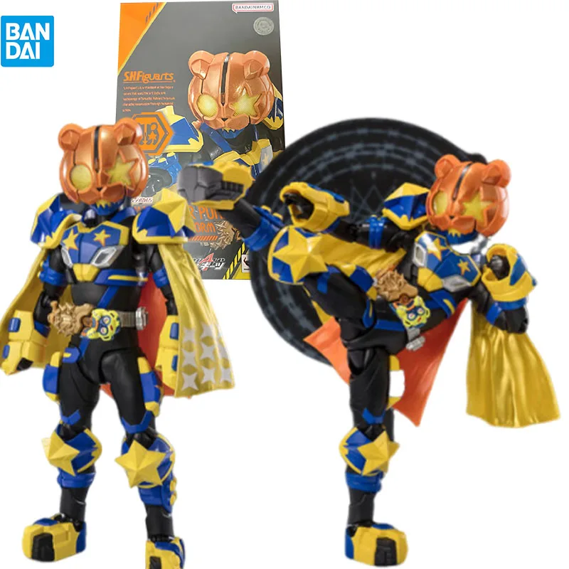 

Bandai Genuine S.H.Figuarts KAMEN RIDER PUNKJACK Fire-blazing monster form Anime figure Movable toy Doll for Collectors