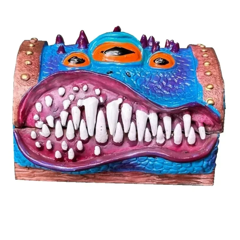 Resin Dice Storage Box DND Big Mouth Monster Devil Box Monster Chest Board Game Storage Home Furnishings Christmas Creative Gift