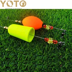 YOTO Popping Corks 4PCS for Saltwater Freshwater Fishing Popper Floats Bobber Redfish Speckled Trout Sheepshead Flounder