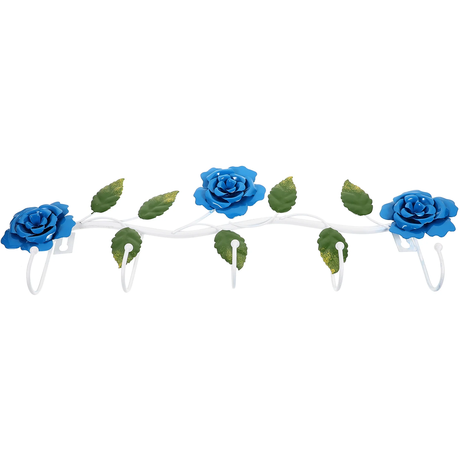 

Rose Hooks Iron Multiple Vintage Wall Hanging Clothes Towel Storage Organizer Retro Decorative Home Farmhouse Style Door