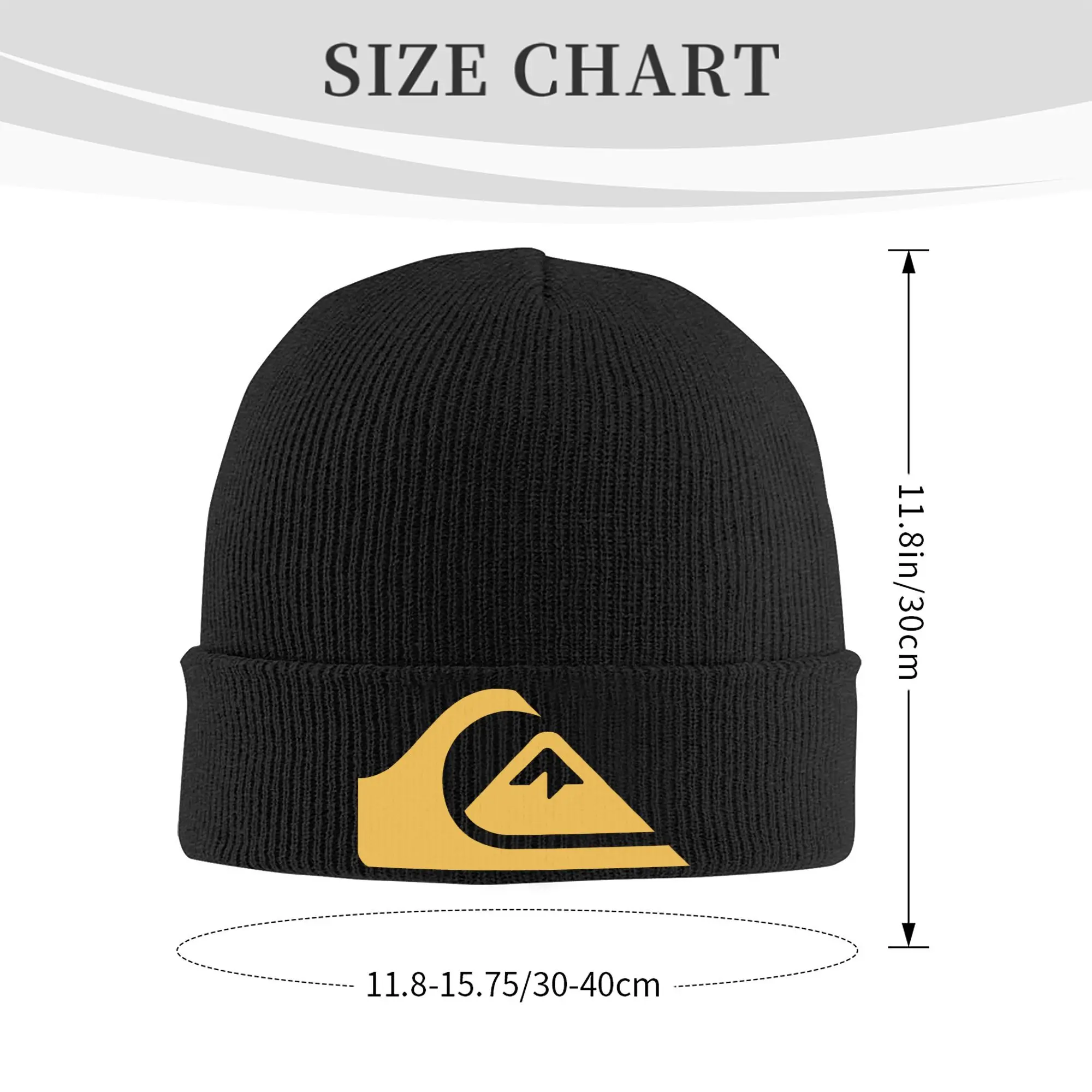 Custom Q-Quiksilvers Wave Surf Skullies Beanies Caps Unisex Winter Warm Knitting Hat Adult Surfwear Bonnet Hats Outdoor Ski Cap