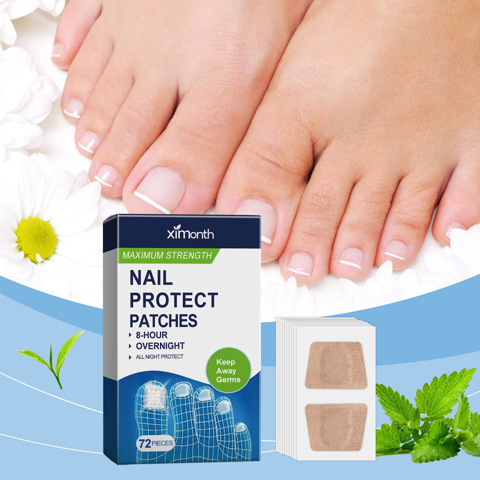 Ingrown Nail Corrector Patch Paronychia Recover Toenail Fungal Treatment Reduce Pain Nail Thickening Soft Nail Repair Sticker