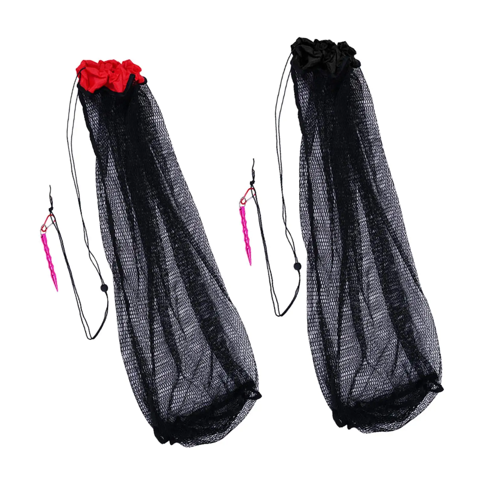 Nylon Pesca Net Bag para pesca, Drawstring Fish Collection Bag, Armadilhas do caranguejo