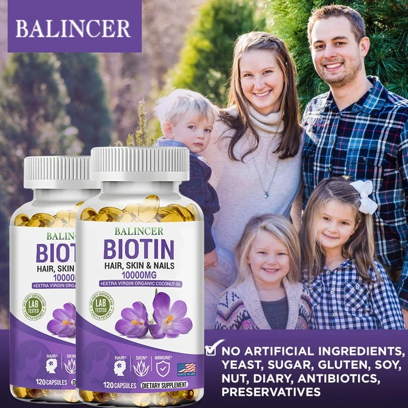 Balancer biotin supplement supports healthy hair, skin and nails, and a healthy immune system