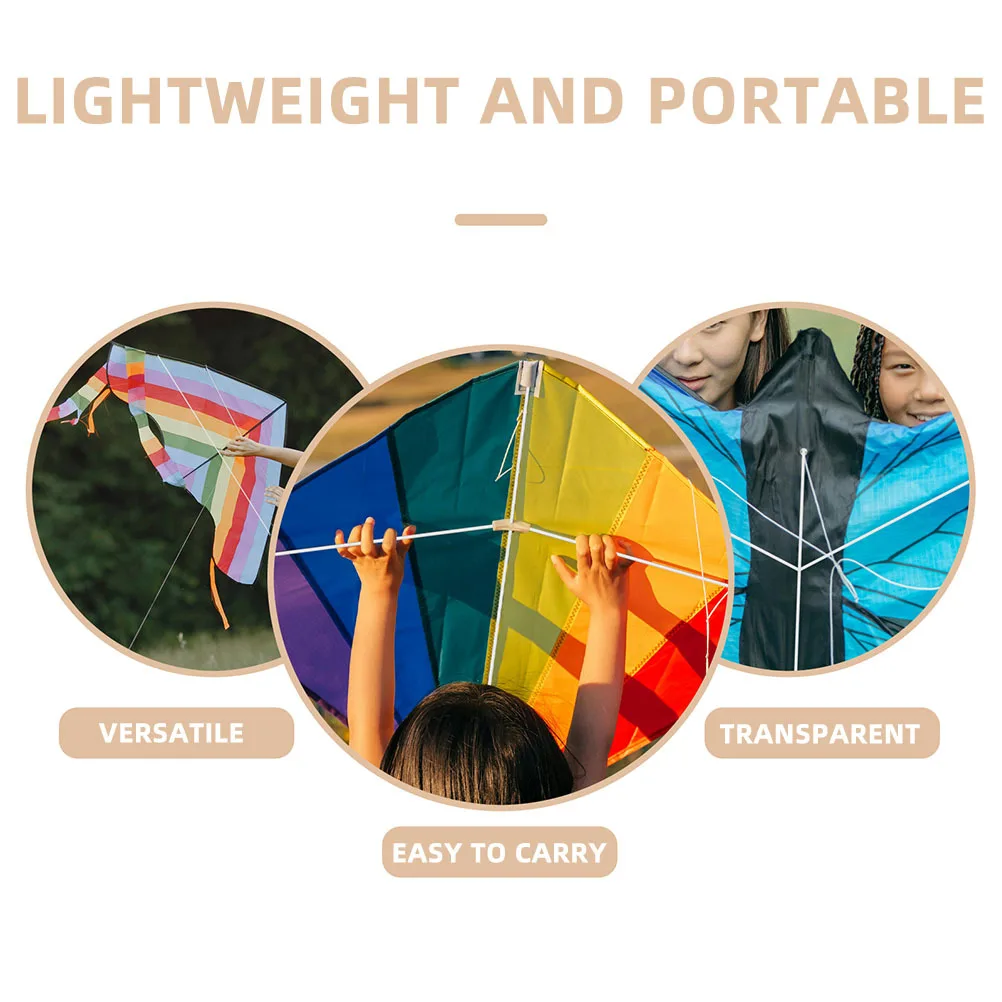 4 stuks vliegerondersteuning staven kunststof vezel lichtgewicht voor vliegerframe doe-het-zelf montage reparatie ambachtelijke vliegers en vliegers voor kinderen