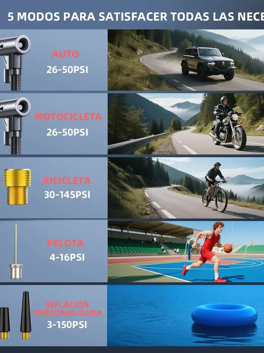 Auto-Starthilfe mit 150PSI Luftpumpe, Pop-Up Starthilfegerät, für Benzin/10L Diesel, Tragbarer Reifenfüller, 26800mAh Hochleistungsakku, 3-Modus LED-Beleuchtung, USB Typ-C, Schnellladung, LED-Licht,