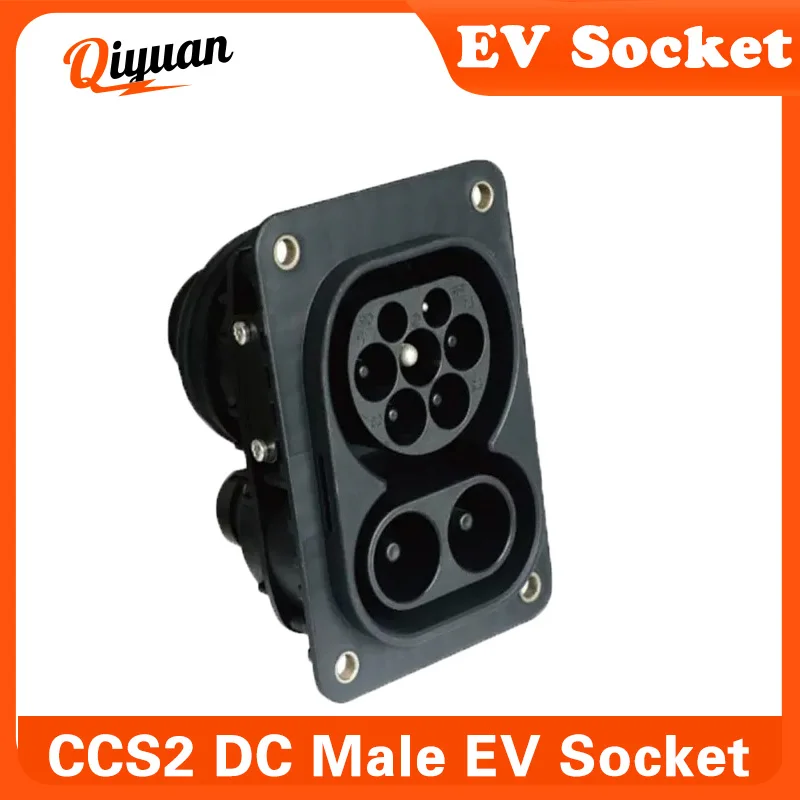 CCS 2 COMBO EVSE PHEV adattatore presa di ricarica laterale per auto elettrica CCS2 connettore per caricabatterie EV 200A DC 9Pin per CCS 2 tipo 2