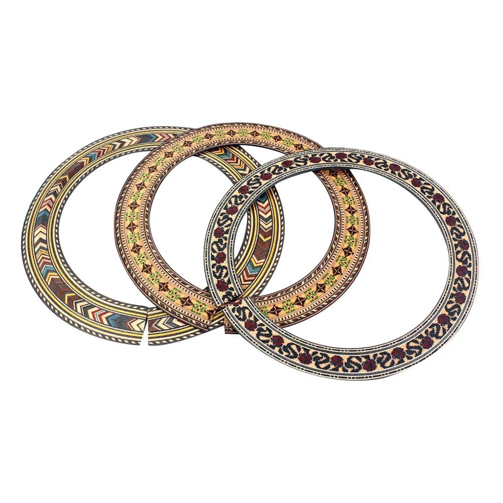 

3 Pcs Guitar Decals Guitars Rosette Accessories Acoustic Sound Hole Fret Stickers Classical