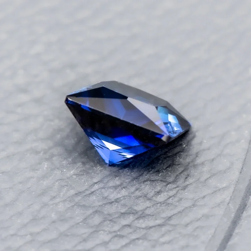 

Sapphire Princess Shape VVS1 Lab Grown Gemstone Royal Blue Color Charms for DIY Jewelry Making Materials Certificate Wholesale