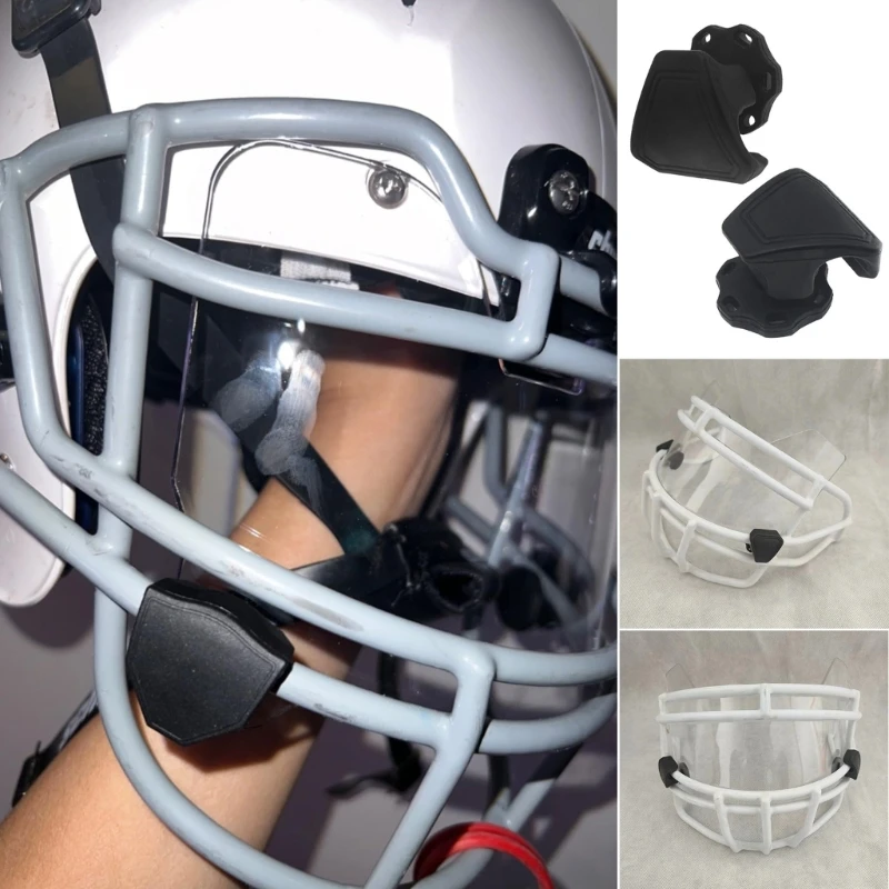 2Pcs Football Visors Helmets Clips Helmets Screw Fastener Football Helmets Clips X5QF