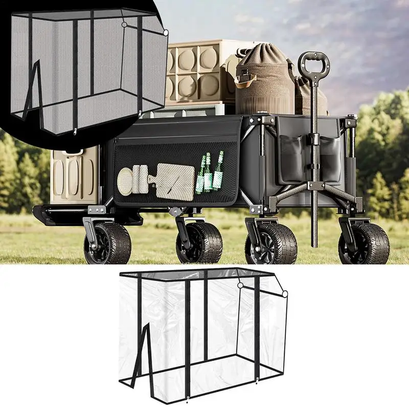 Rain Cover For Cart Weatherproof Wind Cover Cart Rain Cover For Camping Picnic Shopping Baby Carriage