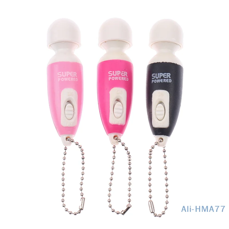 Portable Mini Cute Key Chain Full Body Massage Stick Fast Vibrate Relaxing Body Massager ( Random Color )