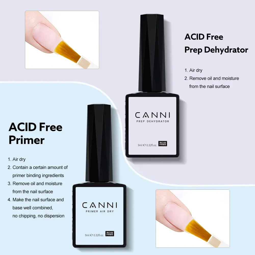 CANNI Color Rubber Base Quick Builder Nagelgel-Set HEMA FREE TPO FREE Jelly Nude 6 Stück 9 ml Gel UV LED Soak Off Gel Nail Art Gel – Detail 34