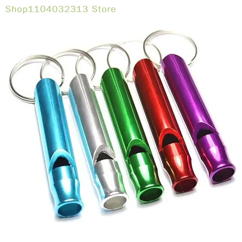 1/3Pcs Small Multifunctional Aluminum Emergency Survival Whistle Keychain Camping Hiking Outdoor Tool Training Whistle