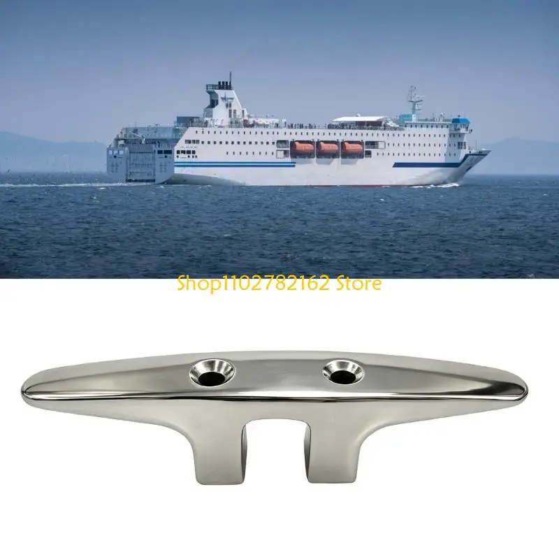 547B Marine 316 Stainless Steel Eye Plate Cleat 2 Size Option for Secure Rope Fixing