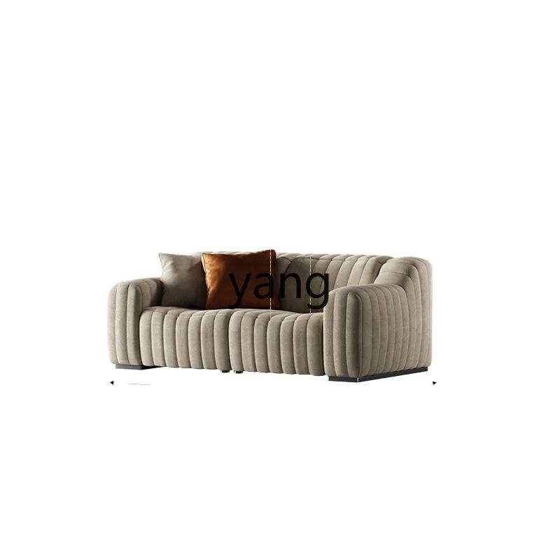 L'm'm Living Room Horizontal Hall Fabric Sofa Original Electric Function Straight Row Sofa