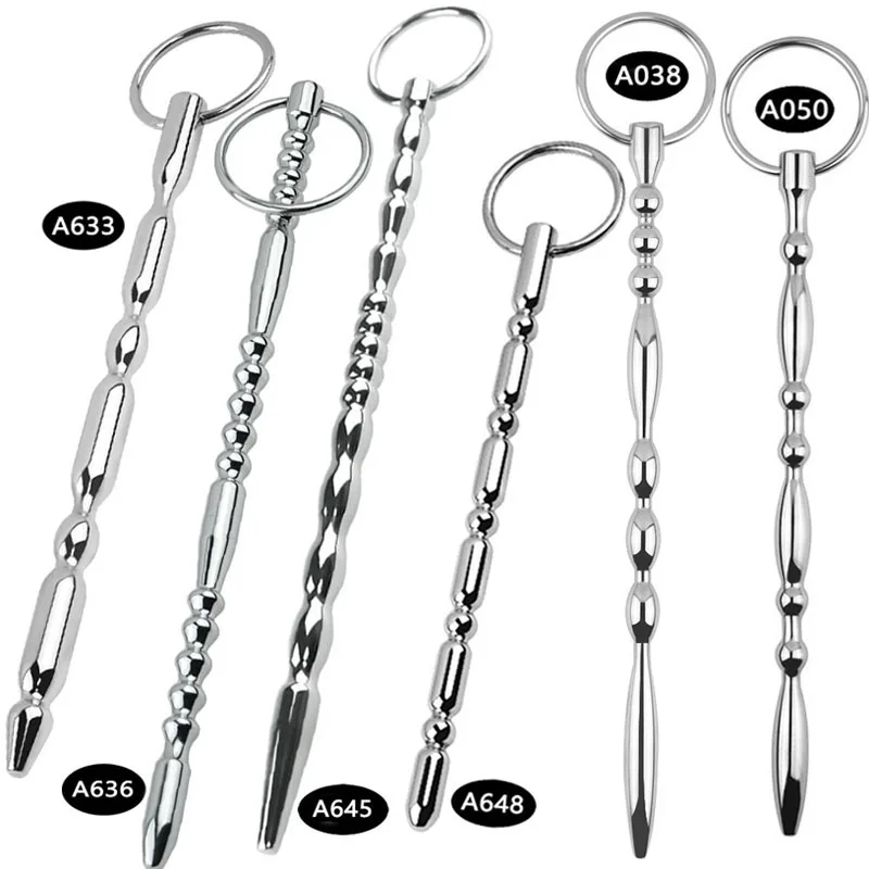 Stainlesss Steel Urethral Dilators Long Sounding Rod Penis Insert Sound BDSM Sex Toys For Men Uretral Stimulator Penis Plugs