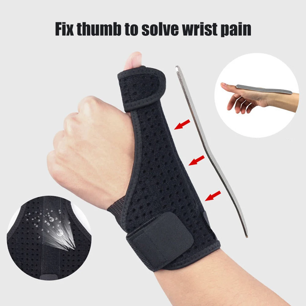 BraceTop Medical Sports Wrist Thumbs Hands Support Finger Holder Steel Splint Stabiliser Arthritis Carpal Tunnel Protector Brace