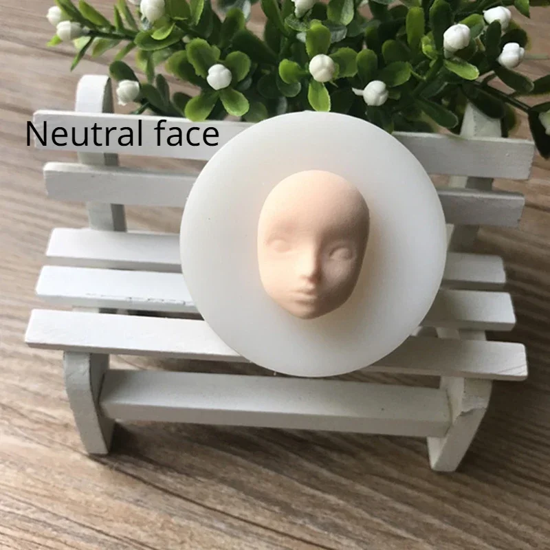 3D Baby Face Silicone Mold Chocolate Polymer Clay Process Mold Manual Process Baby Face Mold Sugar Process Baking Tools