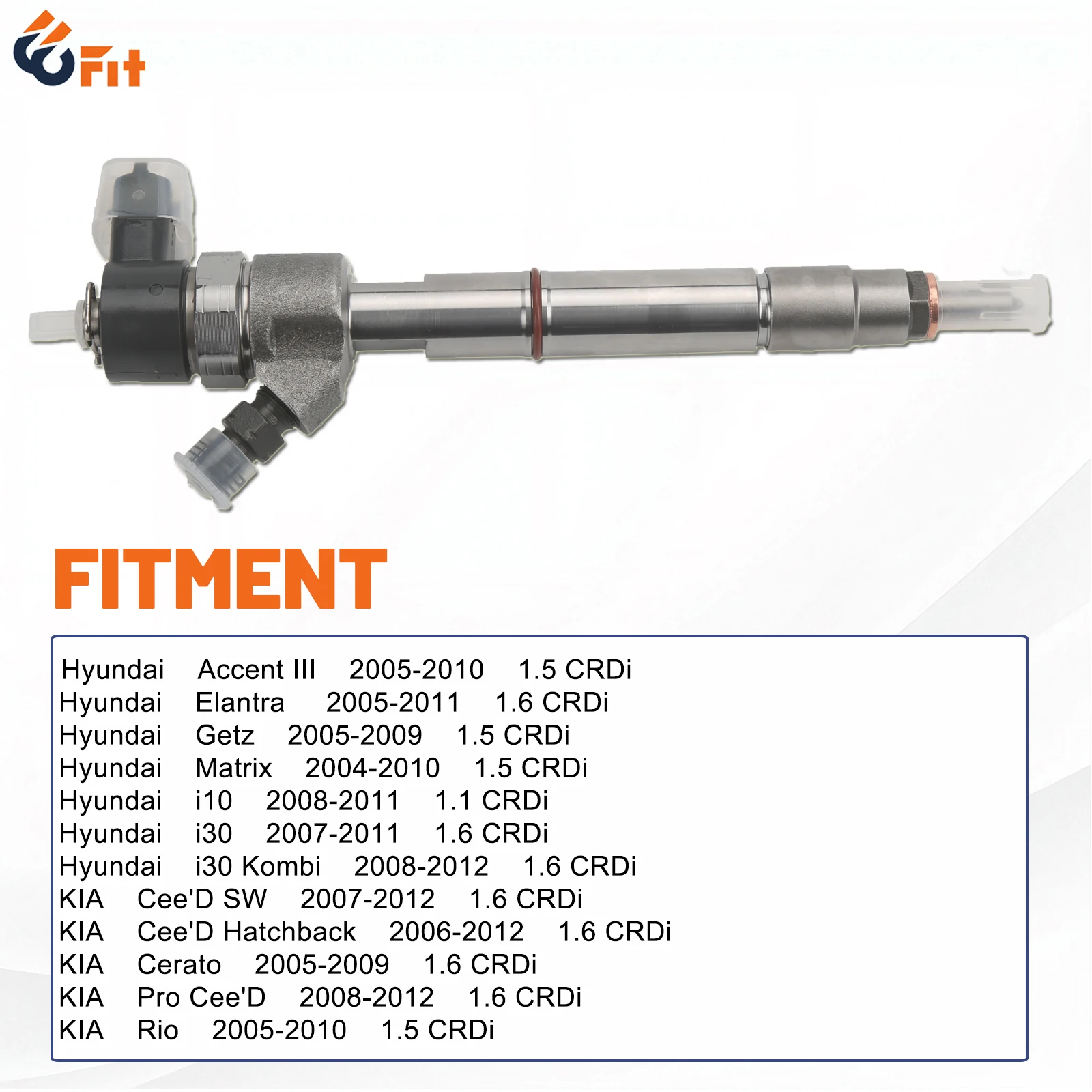 0445110241 0445110256 338002A400 Diesel Fuel Injector Nozzle Common Rail For Hyundai i30 Accent KIA Ceed Rio 1.5 1.6 CRDi