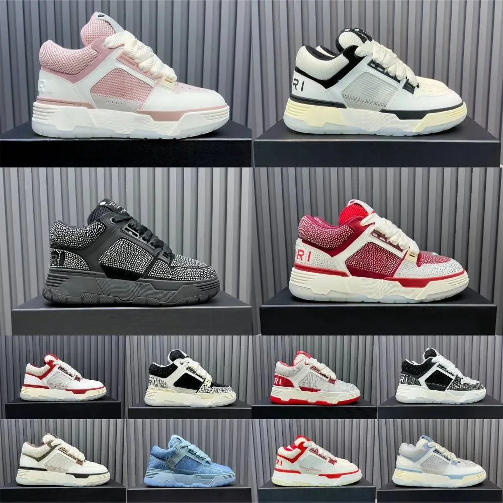 

Designers MA1 MA-1 Fashion Casual Shoes MA2 Leather Mesh Sneakers Men Women Platform Low Top Lacing White Black Brown Bread Shoe