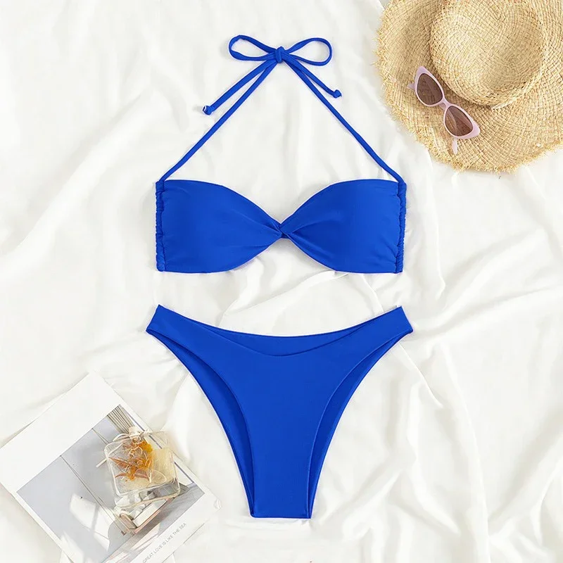 レオパード柄ビキニセット水着 レディース セクシー レースアップ 三角 ハイカット Tバック スプリット水着 ツーピース 2025 新作 ビーチウェア ビキニ