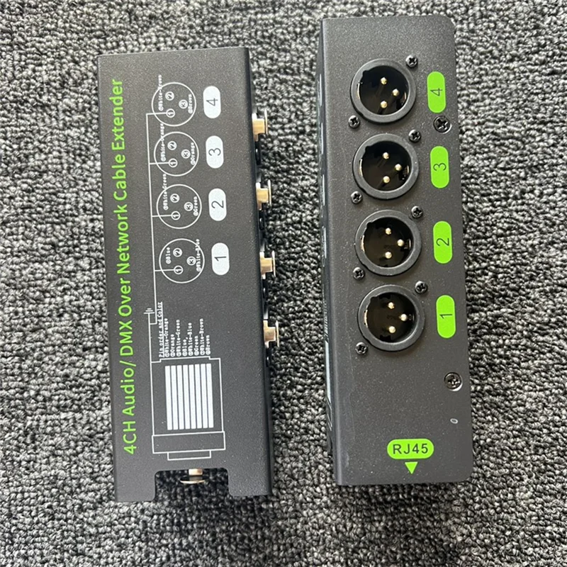 

1Pair 4CH 3 Pin Audio/DMX Over Network Cable Extender DMX512 Network Signal Extender XLR To RJ45 Adapter 1 Male+1 Female-Y41A