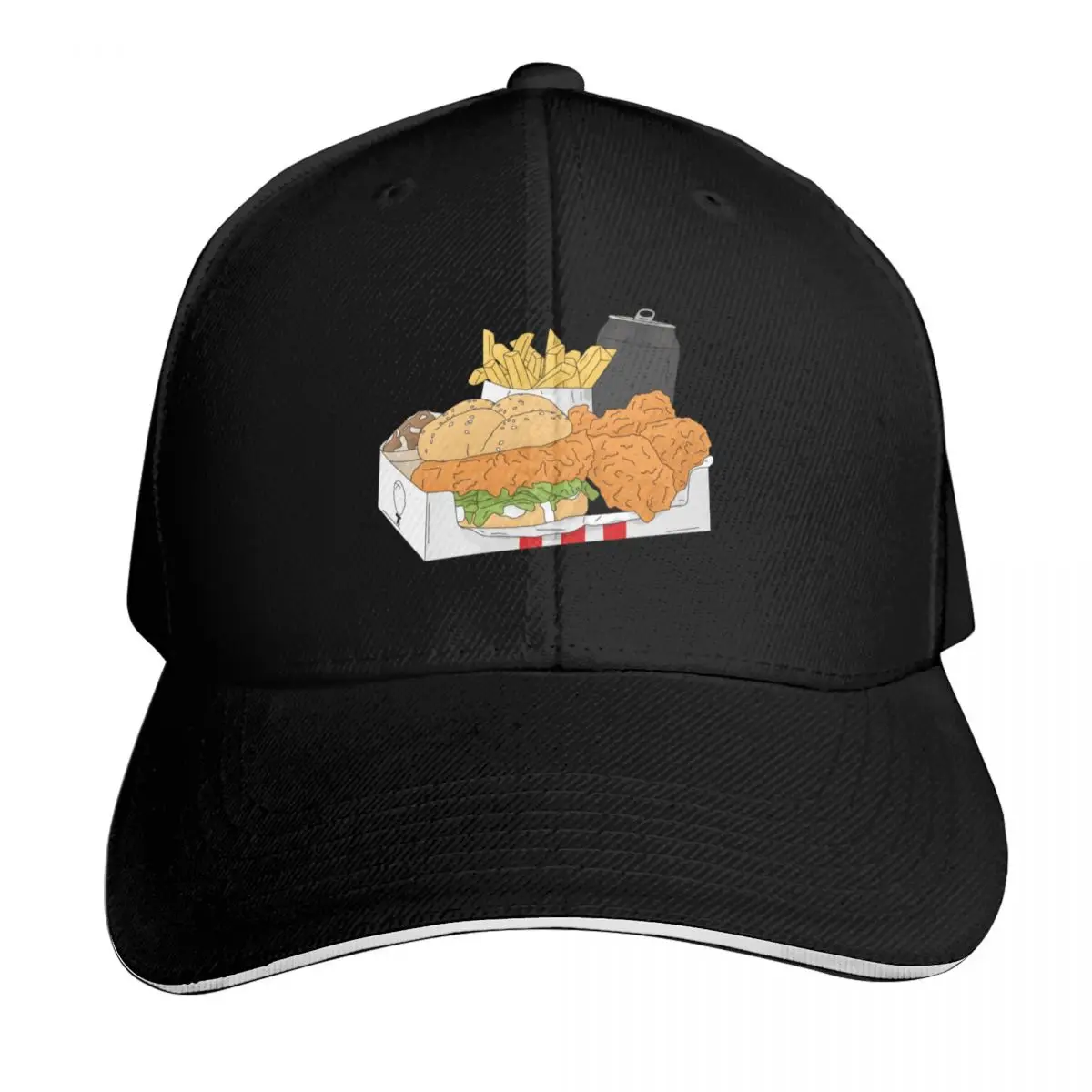 Fast food design Baseball Cap Gift for Him Her Casual Daily Wear Quick Dry Performance