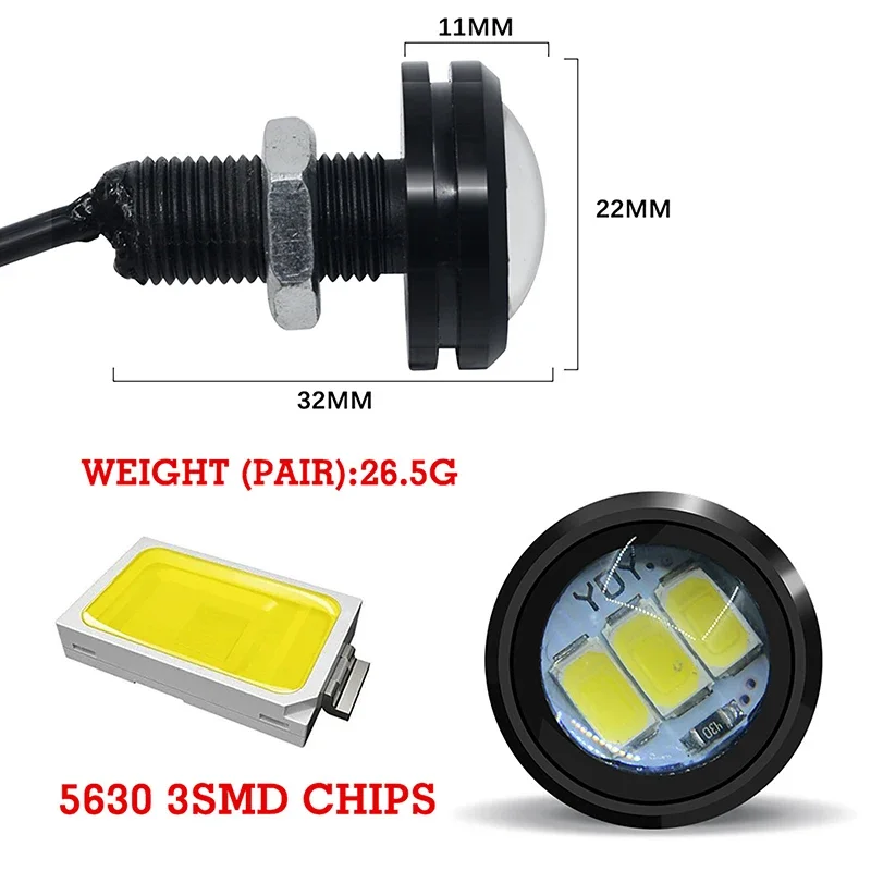 

Автомобильные светодиодные фонари Eagle Eye, фонари заднего хода, освещение номерного знака, указатели поворота мотоцикла, стоп-сигналы