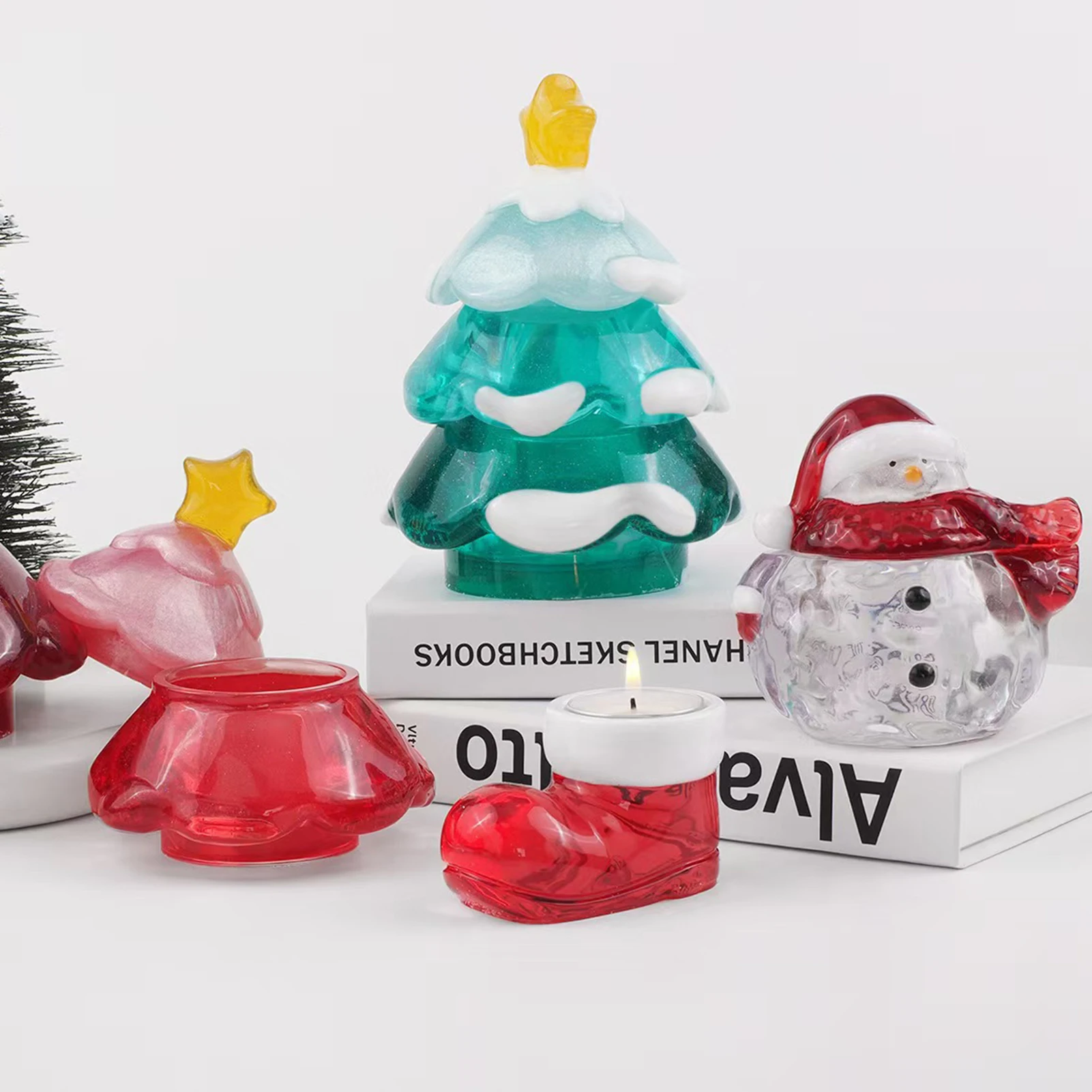 Art And Craft Xmas Tree - Molde de Silicona para Árbol de
