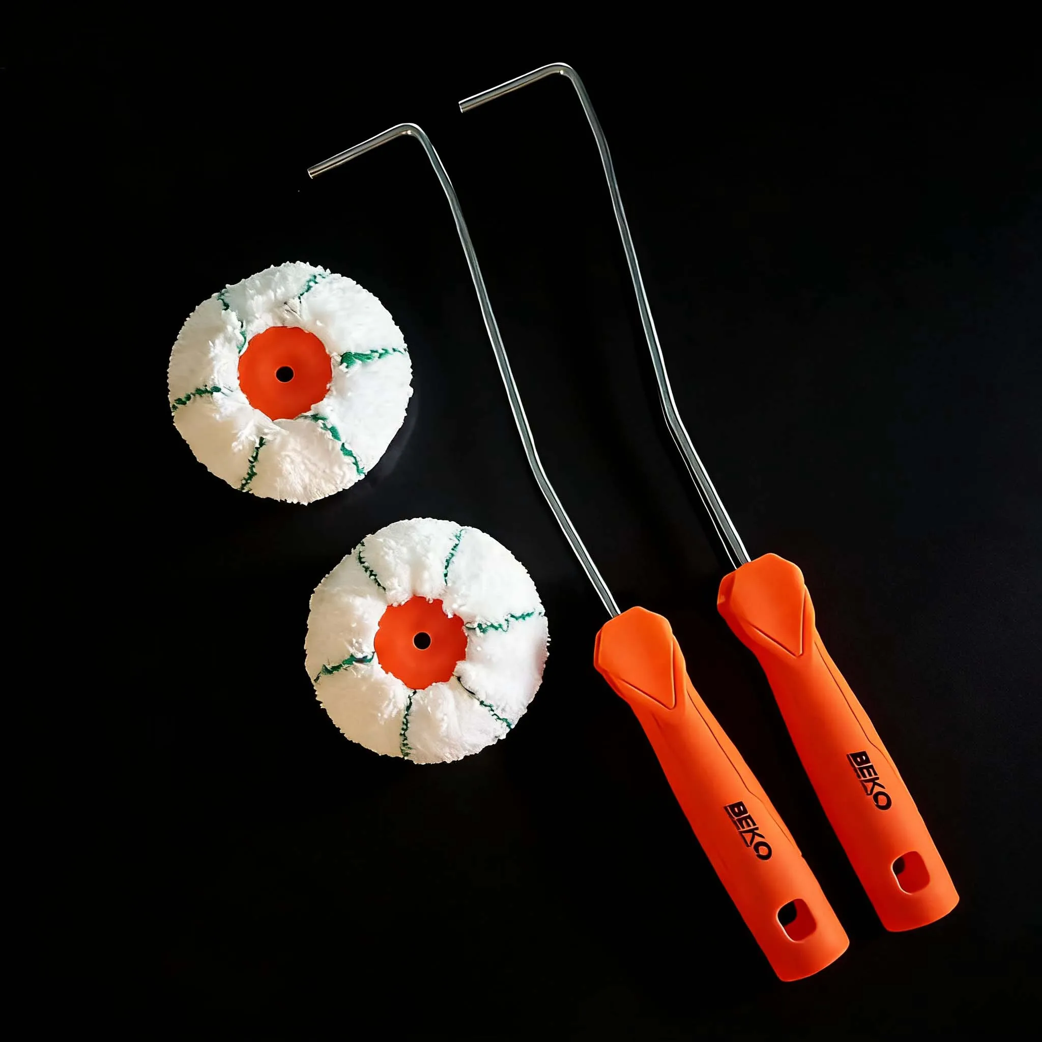 2-Piece Set of Corner Roller Brushes, Precise and Effortless to Apply, Tool for Painting Corners and Gaps