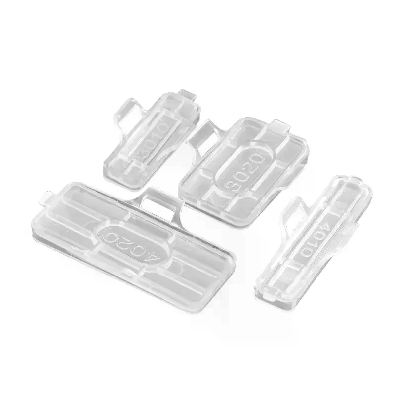 50Pcs Transparent Wire Sign Name Holder Display Identification Seal Case Plastic Cable Tie Marker Tag Cable Label Tag Box