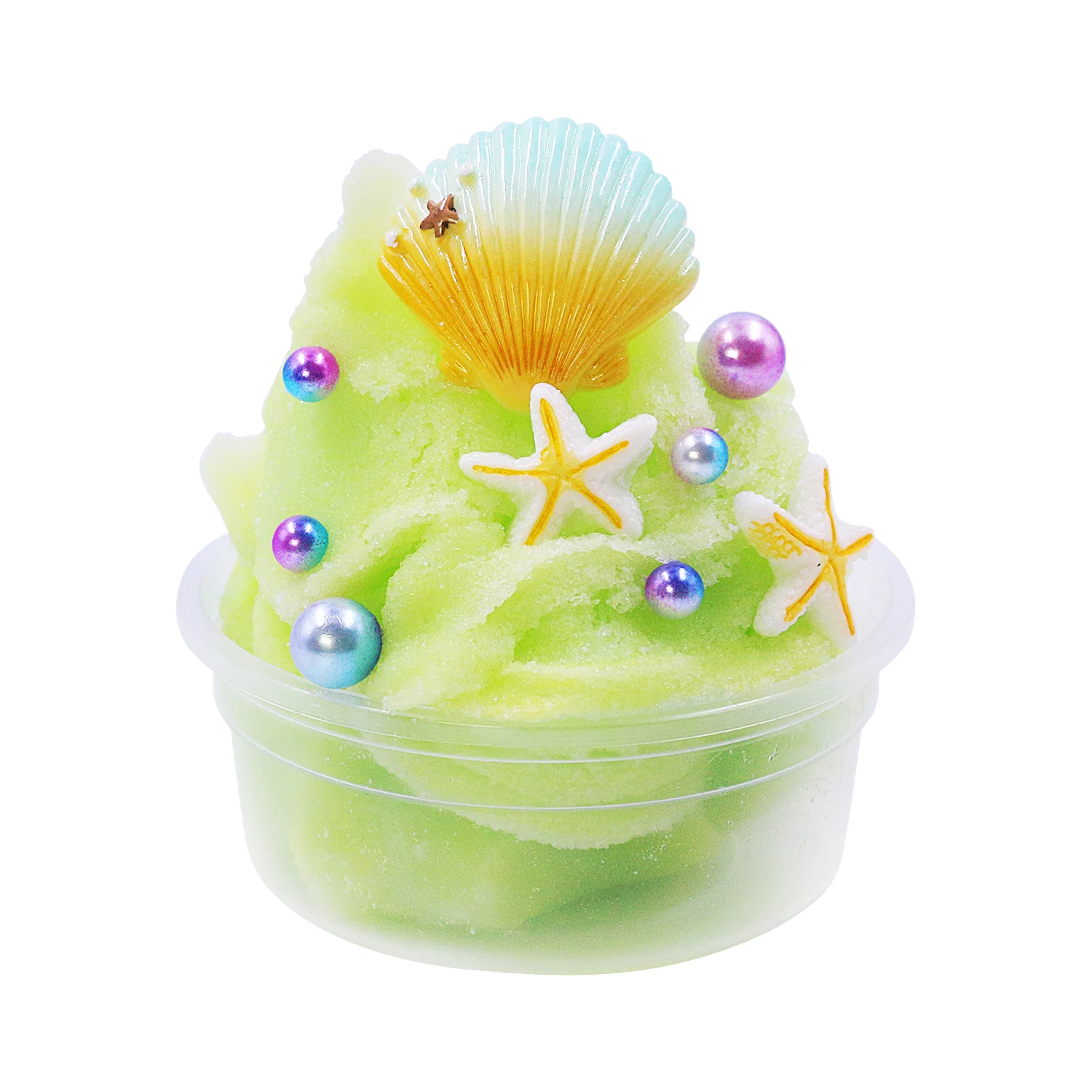 Fluffy Cloud Slime Soft Stretchy Charms Stress Relief Toy Scented DIY   Party Favors Seashell