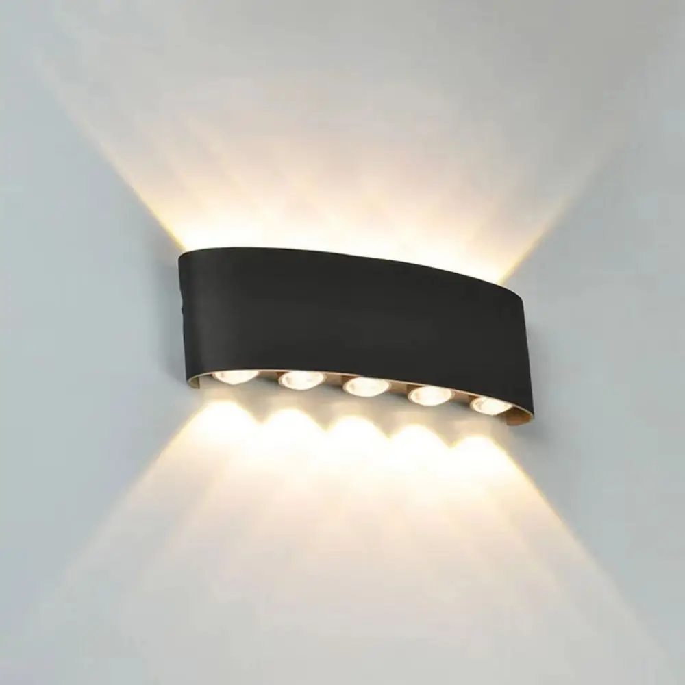 

Up and Down Solar Wall Lamp Warm/White/RGB Lights Wall-mounted 6/8 LED Solar Light Decorative Energy Saving Fence Solar Lamp