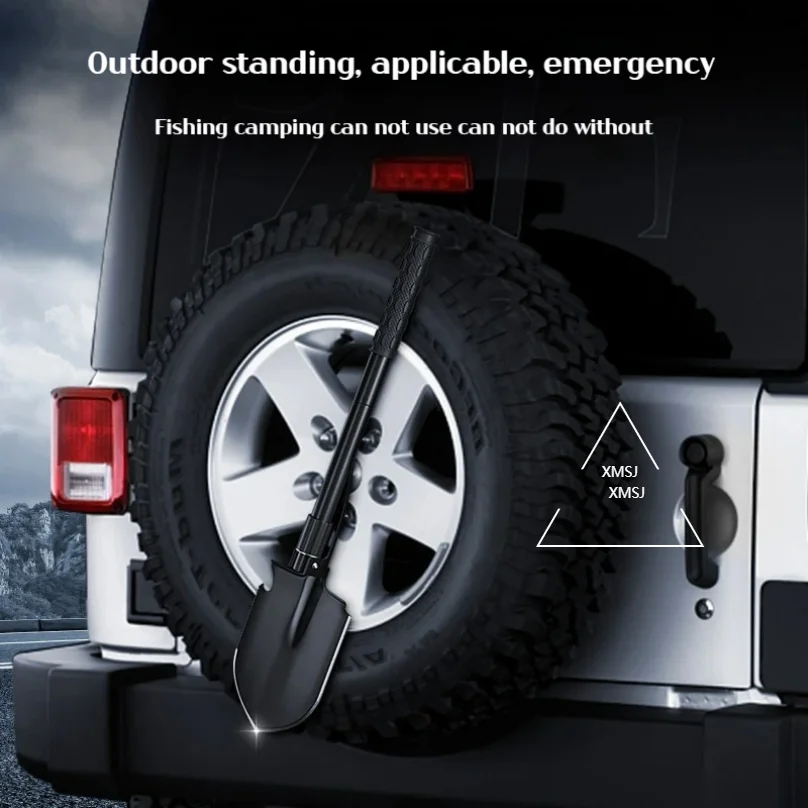 مجرفة حديقة متعددة الوظائف للتخييم، مناسبة للتخييم/الصيد/البقاء على قيد الحياة في البرية، وما إلى ذلك. مجرفة. فأس ومجرفة ثلاثة في واحد